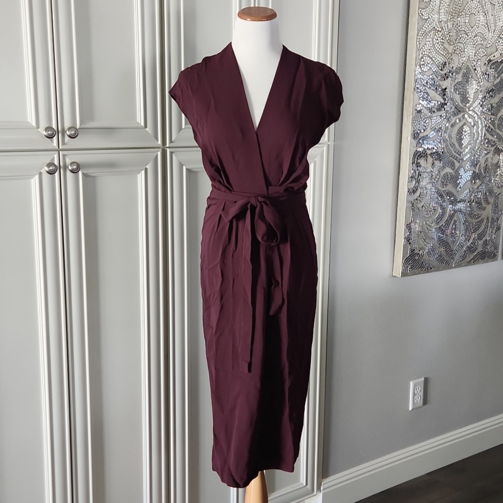 *Bestseller!* NWT REISS | Maxime Midi Wrap Dress - Picture 9 of 12